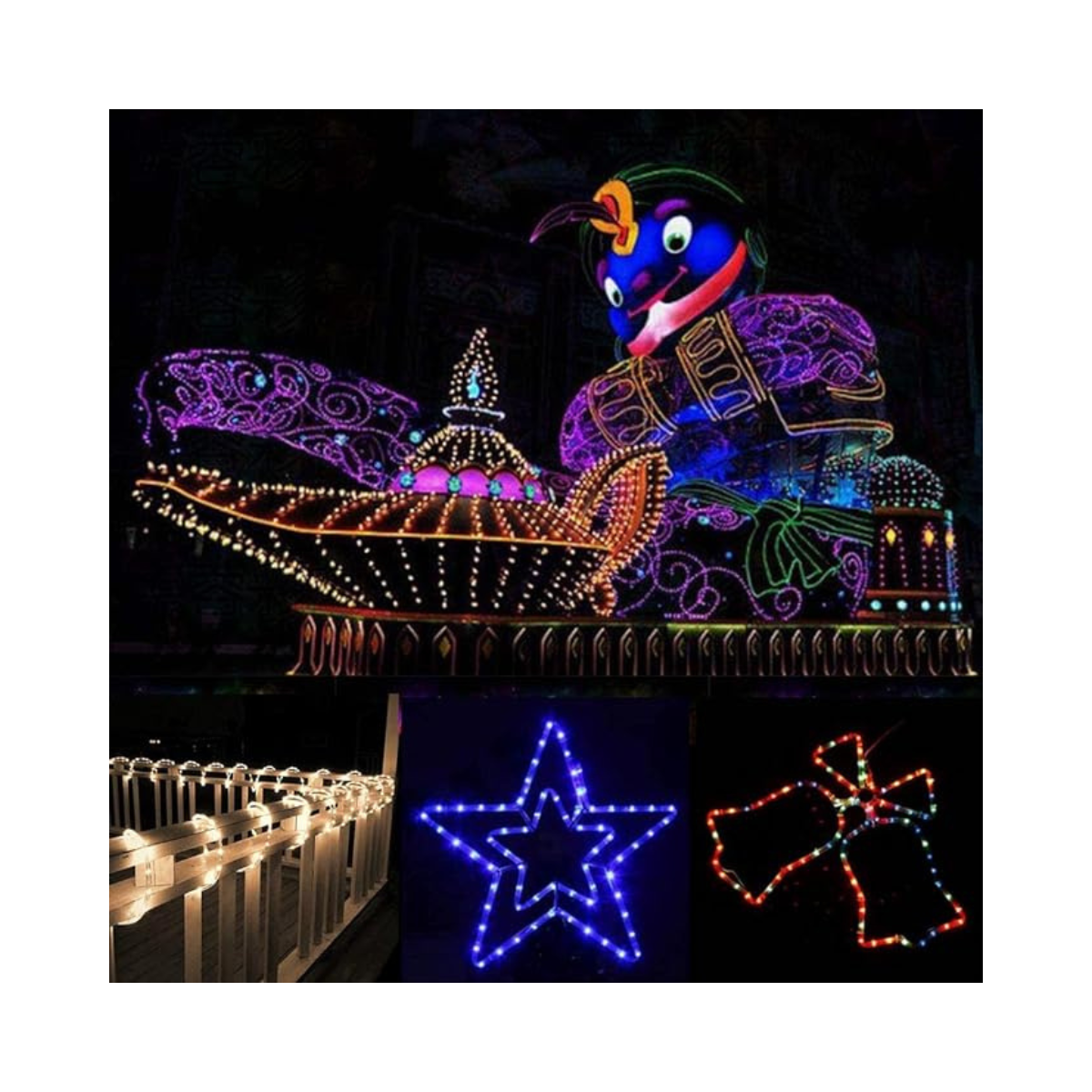 TIRA DE LUCES LED, en forma de tubo, 5 metros, varios colores