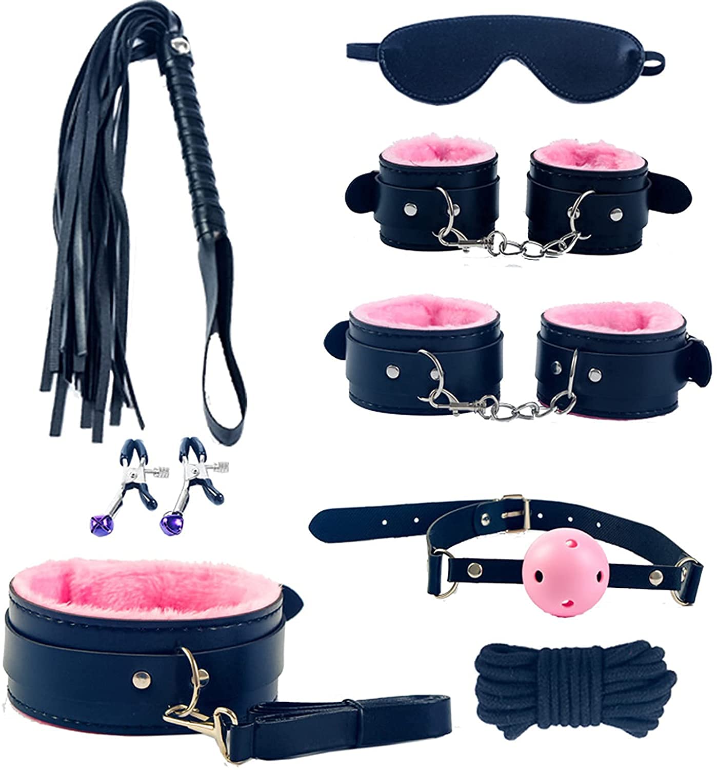 SET DE BONDAGE. EROTICO, 8 PCS
