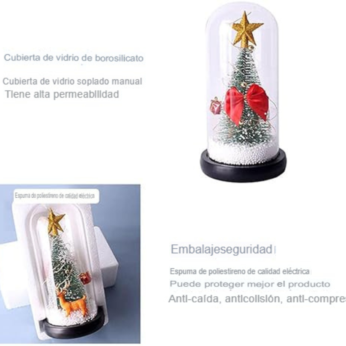 Árbol de Navidad, con estrella en Cúpula