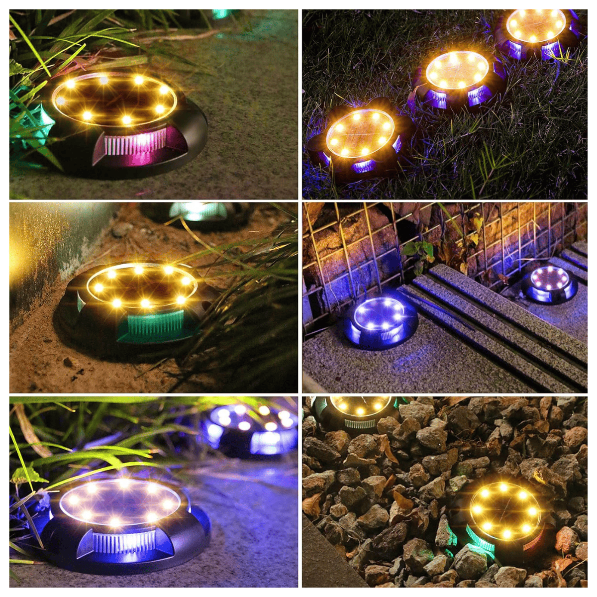 Kit de 4 Estacas Solares Para Jardín