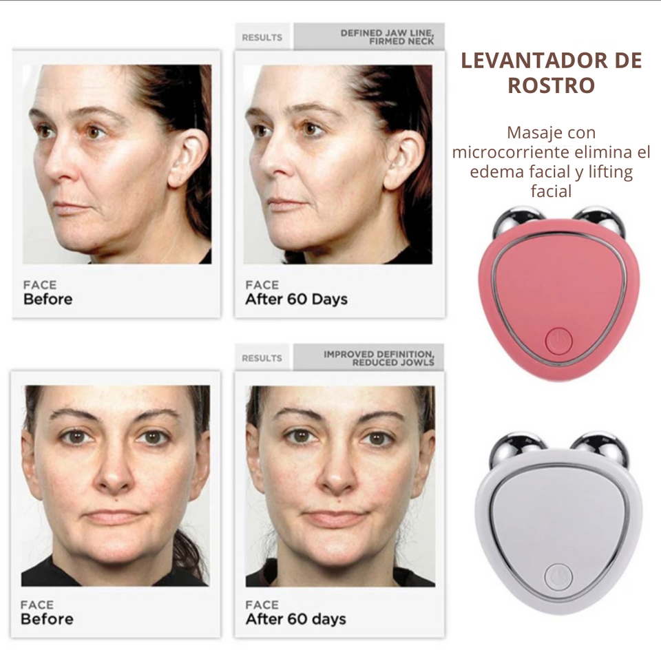 MASAJEADOR FACIAL, CON MICROCORRIENTE