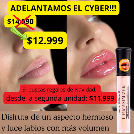 GLOSS DE LABIOS, MAXIMIZADOR DE VOLUMEN