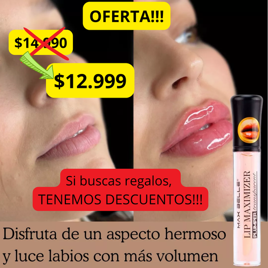 GLOSS DE LABIOS, MAXIMIZADOR DE VOLUMEN